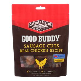 Castor And Pollux - Good Buddy Sausage Cuts - Real Chicken Recipe - Case Of 6 - 5 Oz. Castor And Pollux - Good Buddy Sausage Cuts - Real Chicken Recipe - Case Of 6 - 5 Oz.